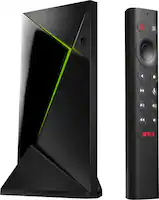 NVIDIA - SHIELD Android TV Pro - 16GB - 4K HDR Streaming Device with Google Assistant and GeForce NOW - Black - Front_Zoom