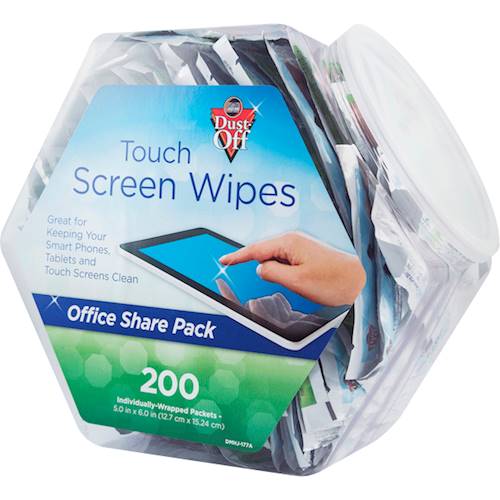 Anti-Static Touch Screen Wipes, 200 Pieces