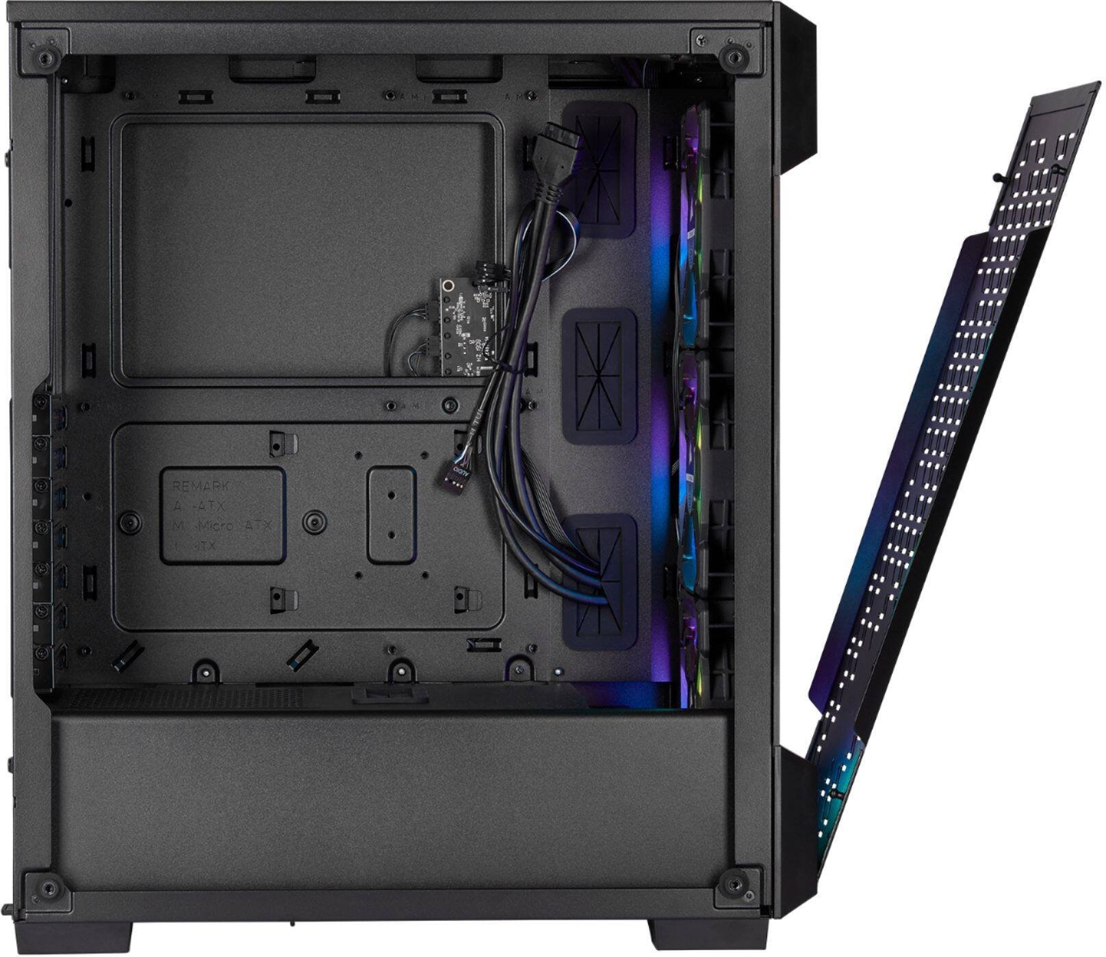 Alt View 18. CORSAIR - iCUE 220T RGB Airflow ATX Mid-Tower Smart Case.