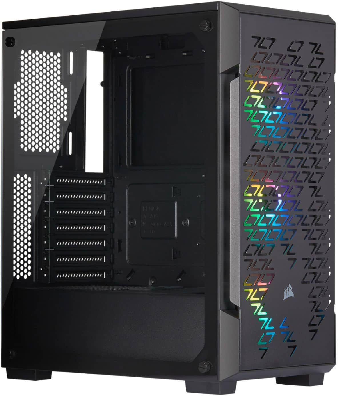 Alt View 19. CORSAIR - iCUE 220T RGB Airflow ATX Mid-Tower Smart Case.