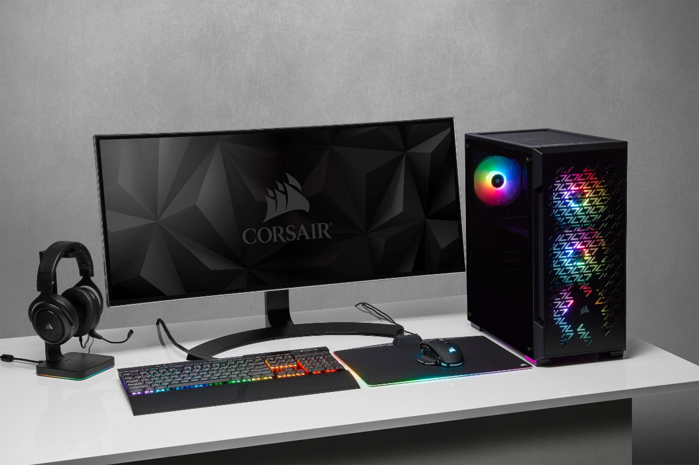 Alt View 20. CORSAIR - iCUE 220T RGB Airflow ATX Mid-Tower Smart Case.