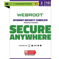 Webroot - Complete Internet Security + Antivirus Protection  (10 Devices) (2-Year Subscription) - Android, Apple iOS, Chrome, Mac OS, Windows - Front_Zoom