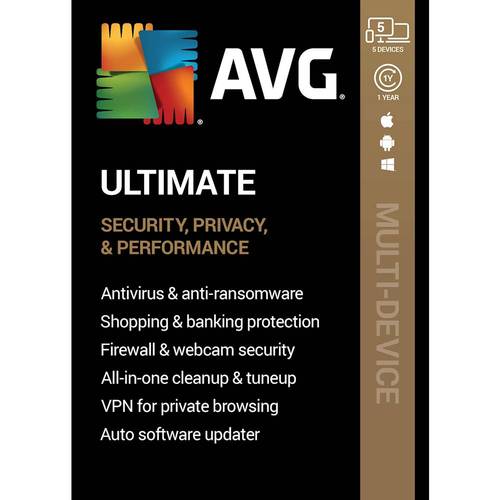 AVG Ultimate (5 Devices) (1-Year Subscription) - Android|Mac|Windows was $69.99 now $34.99 (50.0% off)