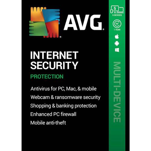 AVG Internet Security (5 Devices) (1-Year Subscription) - Android|Mac|Windows was $49.99 now $9.99 (80.0% off)