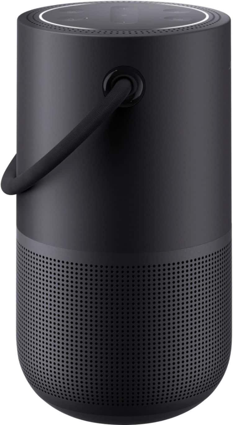Alt View 13. Bose - Portable Smart Speaker with built-in WiFi, Bluetooth, Google Assistant and Alexa Voice Control - Triple Black.