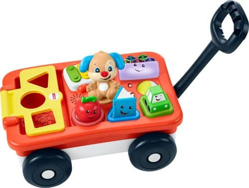 UPC 887961735802 product image for Fisher-Price - Laugh & Learn Pull and Play Learning Wagon - Orange | upcitemdb.com