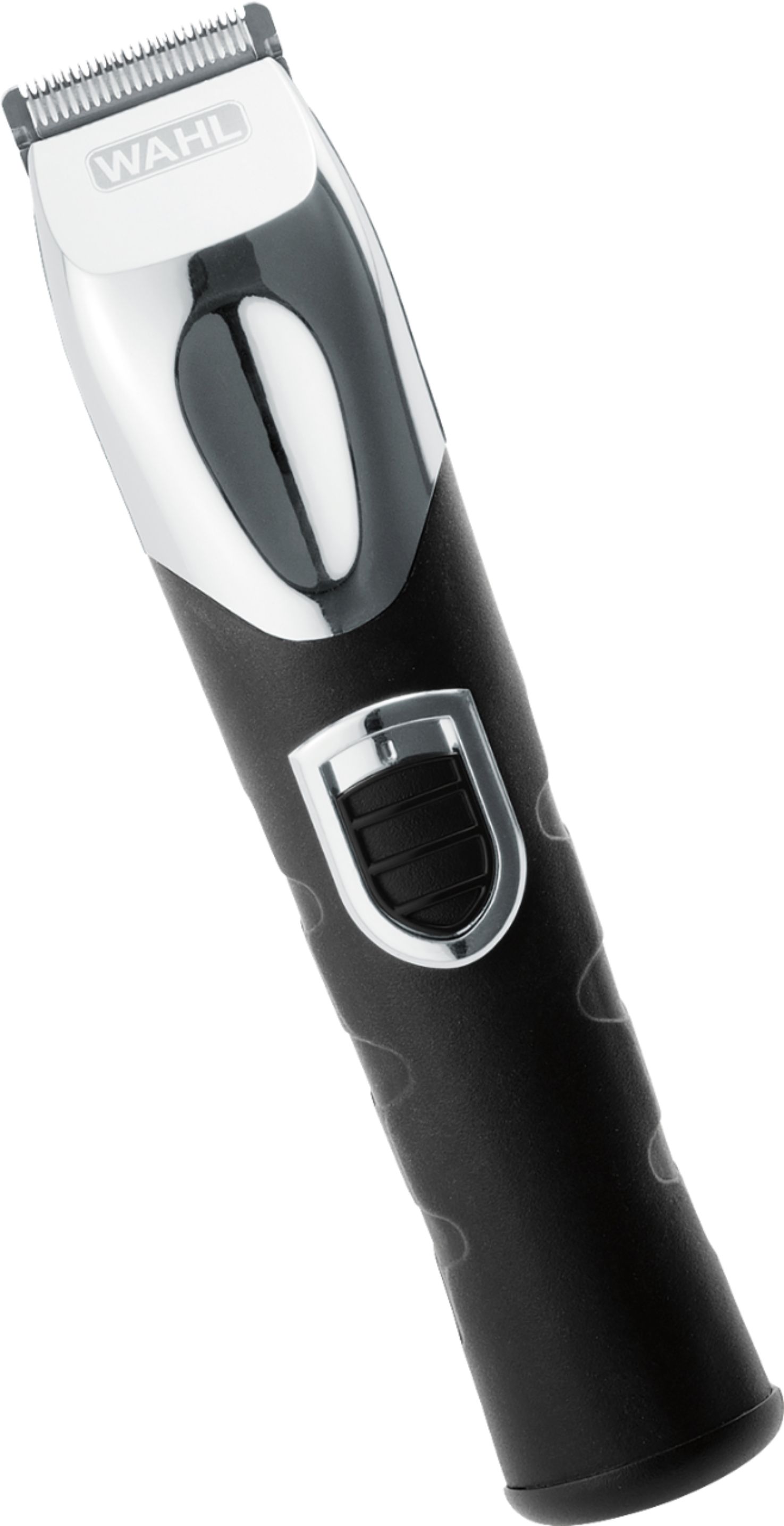 Angle View: Wahl - Trimmer with 13 Guide Combs - Black/Silver