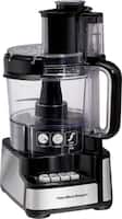Hamilton Beach - Stack & Snap 12-Cup Food Processor - Black - Front_Zoom