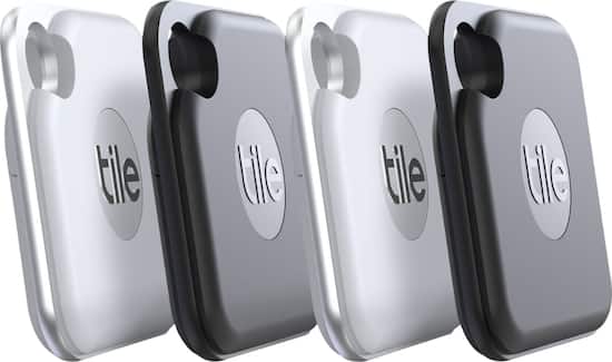 Tile 2020 Pro Item Tracker 4 Pack Black White Re 20004 Best Buy