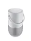 Angle. Bose - Portable Smart Speaker with built-in WiFi, Bluetooth, Google Assistant and Alexa Voice Control - Luxe Silver.