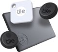 Left Zoom. Tile - Essentials (2020) - 4-pack (1 Mate, 1 Slim, 2 Stickers) - White/Gray/Black.