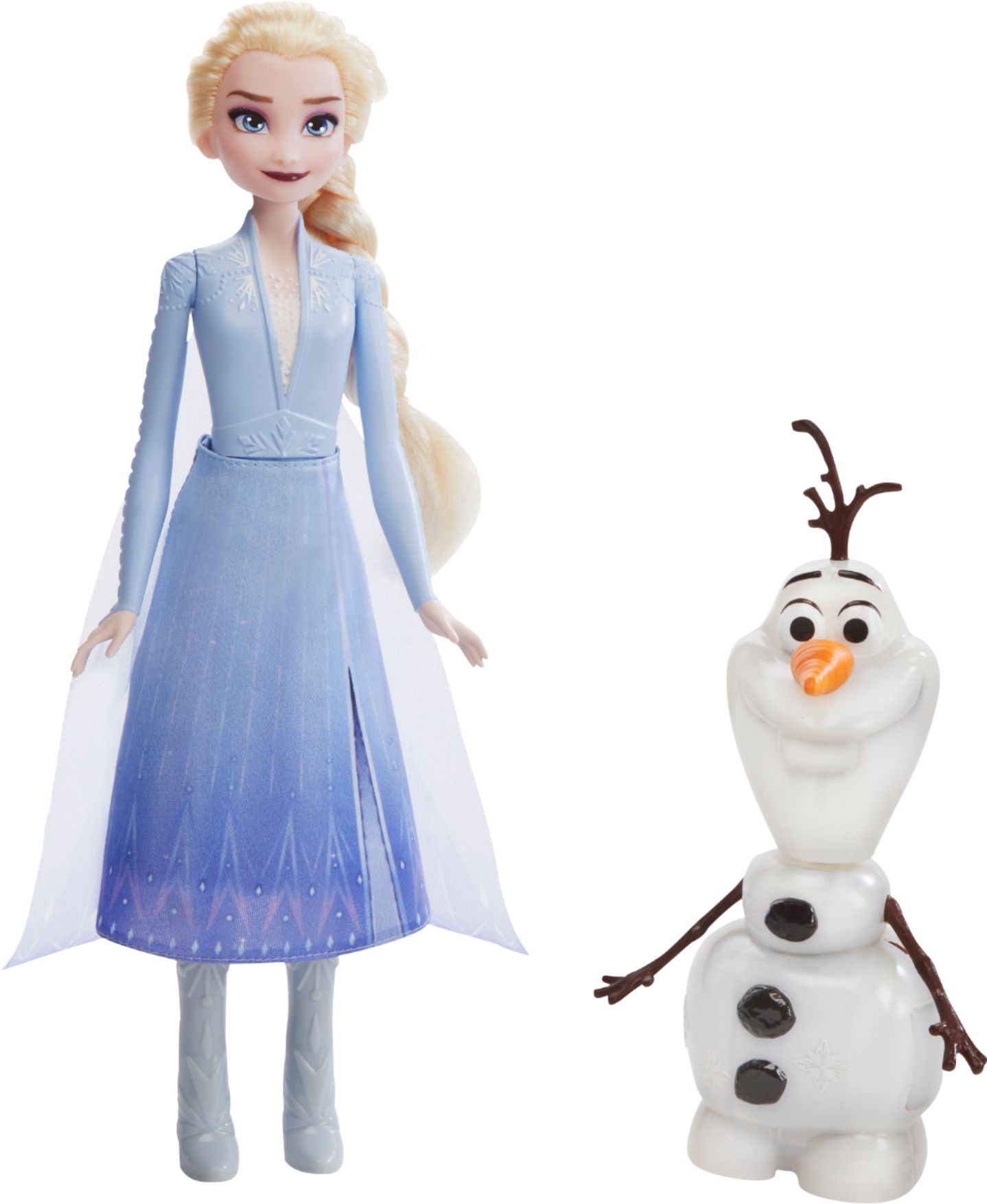 Angle View: Hasbro - Disney Frozen II Talk And Glow Olaf And Elsa Dolls