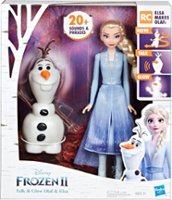 Hasbro - Disney Frozen II Talk And Glow Olaf And Elsa Dolls - Front_Zoom