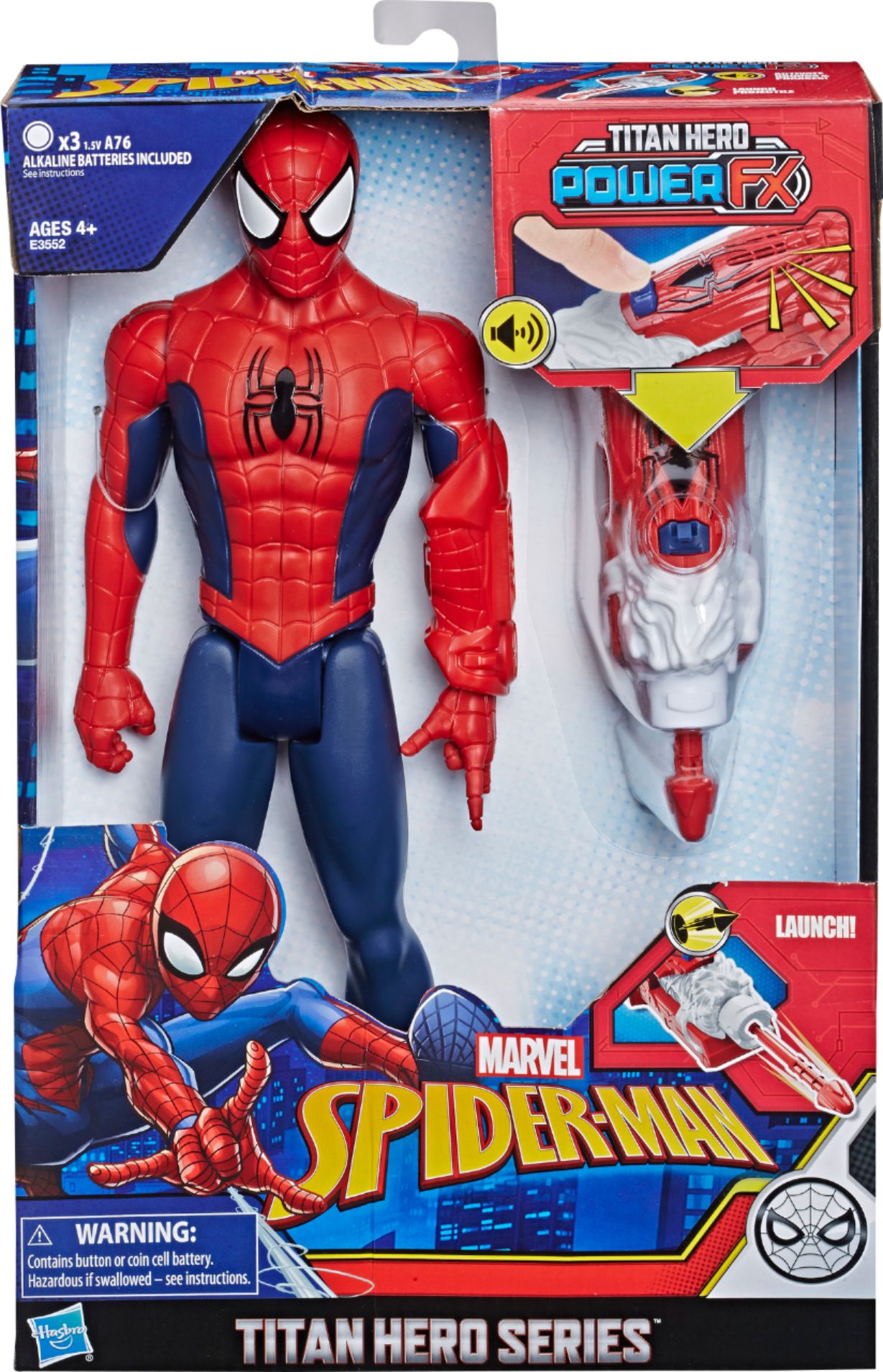 Spider-Man Marvel Titan Hero Series  Power FX 12" Action Figure   NEW 