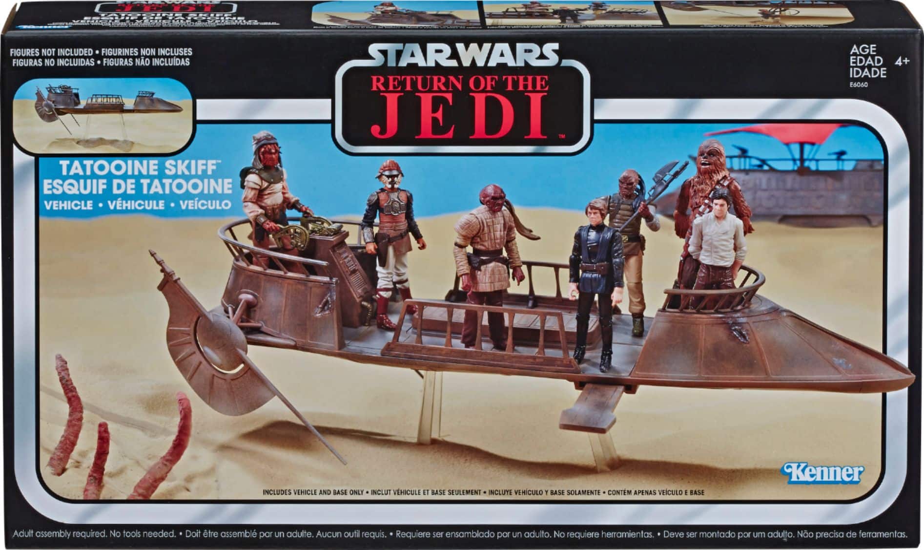 Front. Star Wars - The Vintage Collection Jabba's Tatooine Skiff Collectible Vehicle.