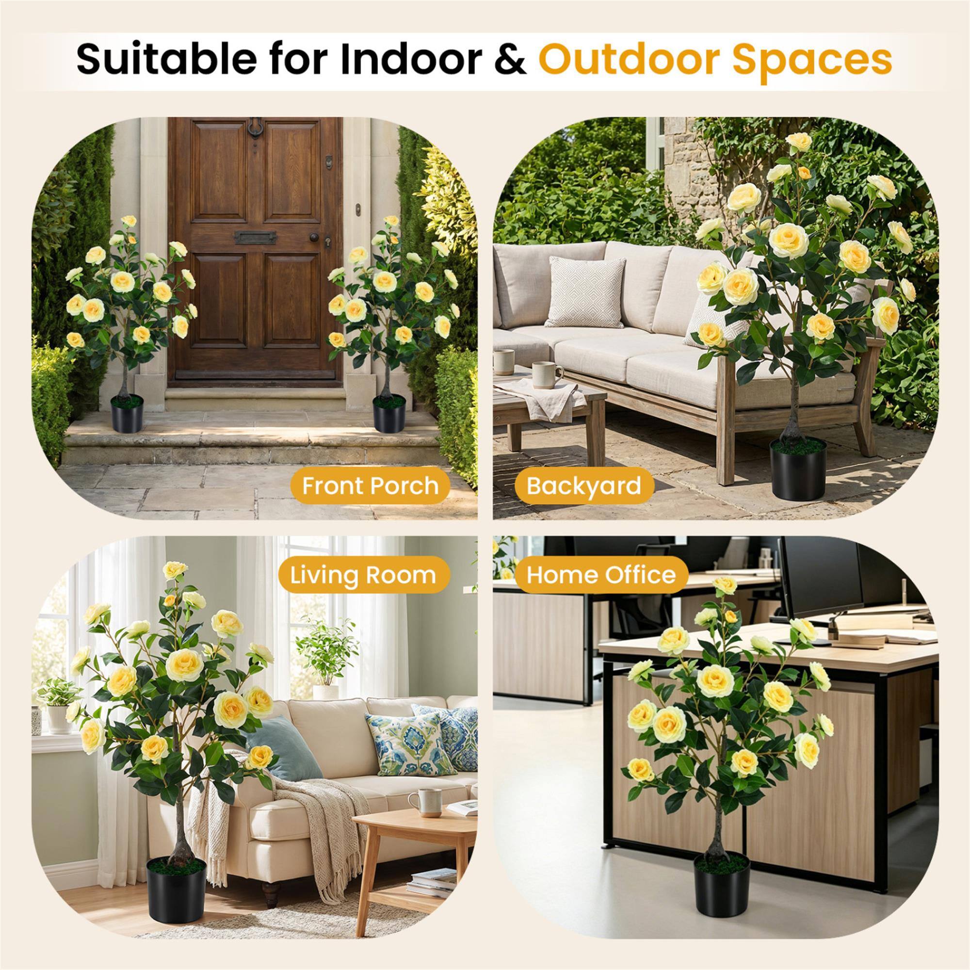 Suitable for Indoor & Outdoor Spaces

Front Porch  
Backyard  
Living Room  
Home Office