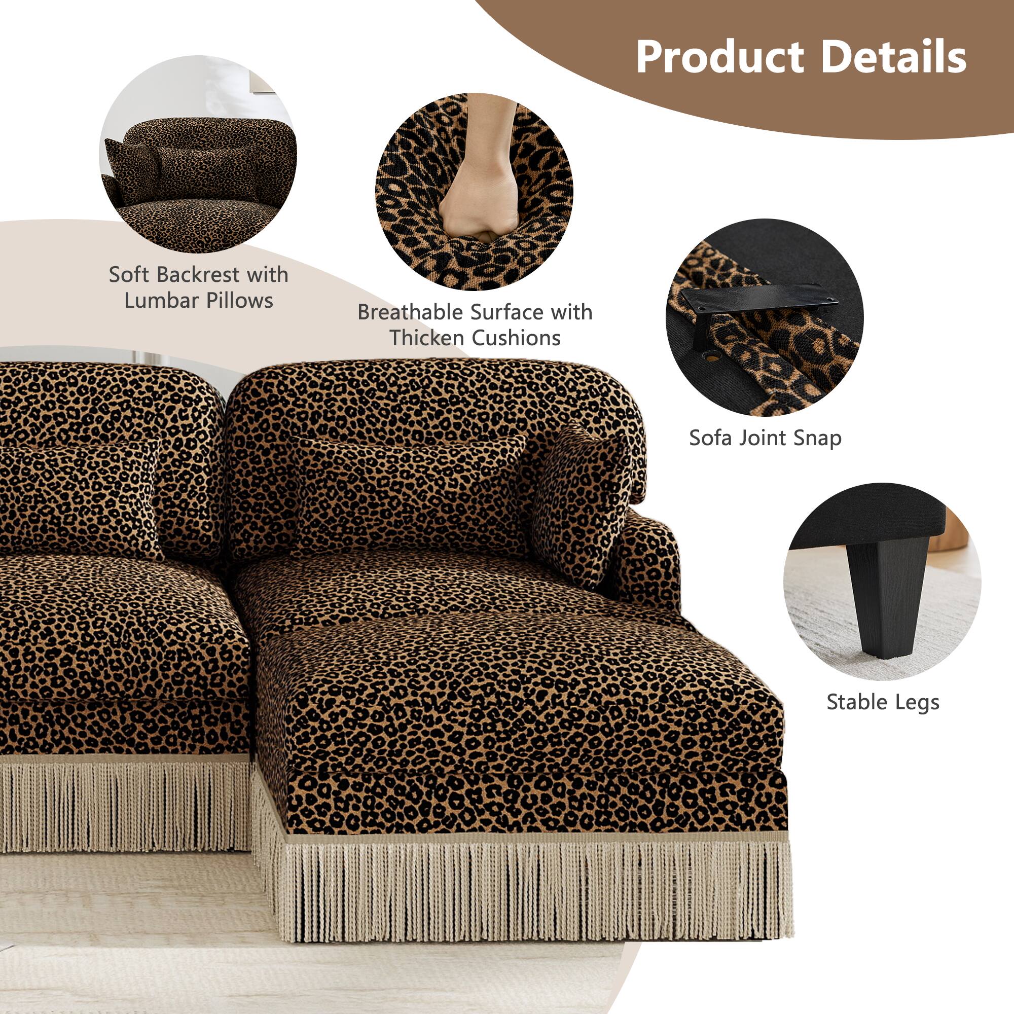 Product Details

- Soft Backrest with Lumbar Pillows
- Breathable Surface with Thick Cushions
- Sofa Joint Snap
- Stable Legs