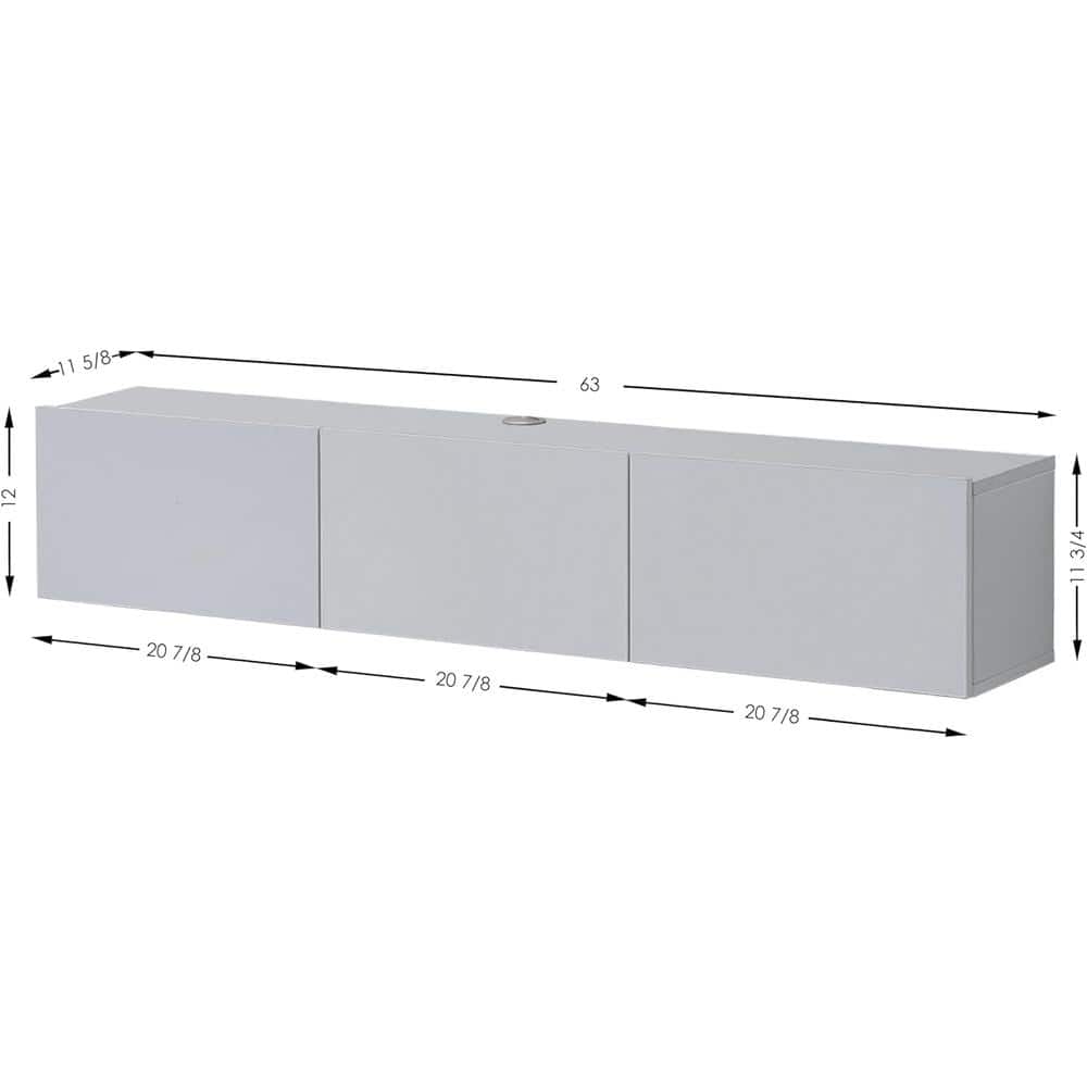 Atelier Mobili - Floating TV Stand, TV Stand up to 75 inch TV - Brown