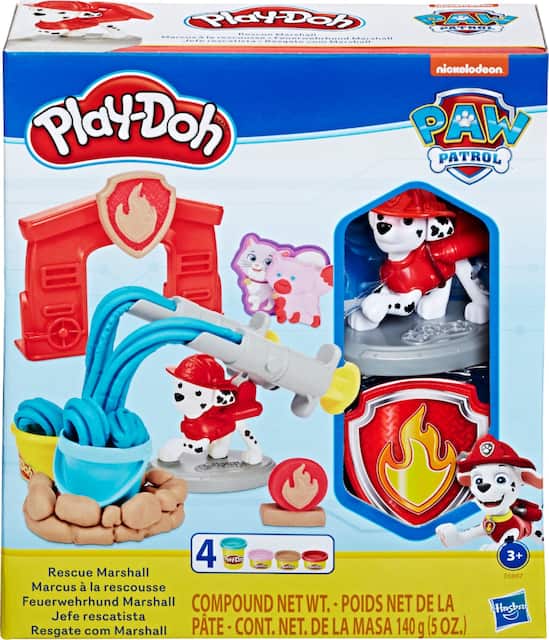 Play Doh Paw Patrol Rescue Marshall Toy Figure And Toolset With 4