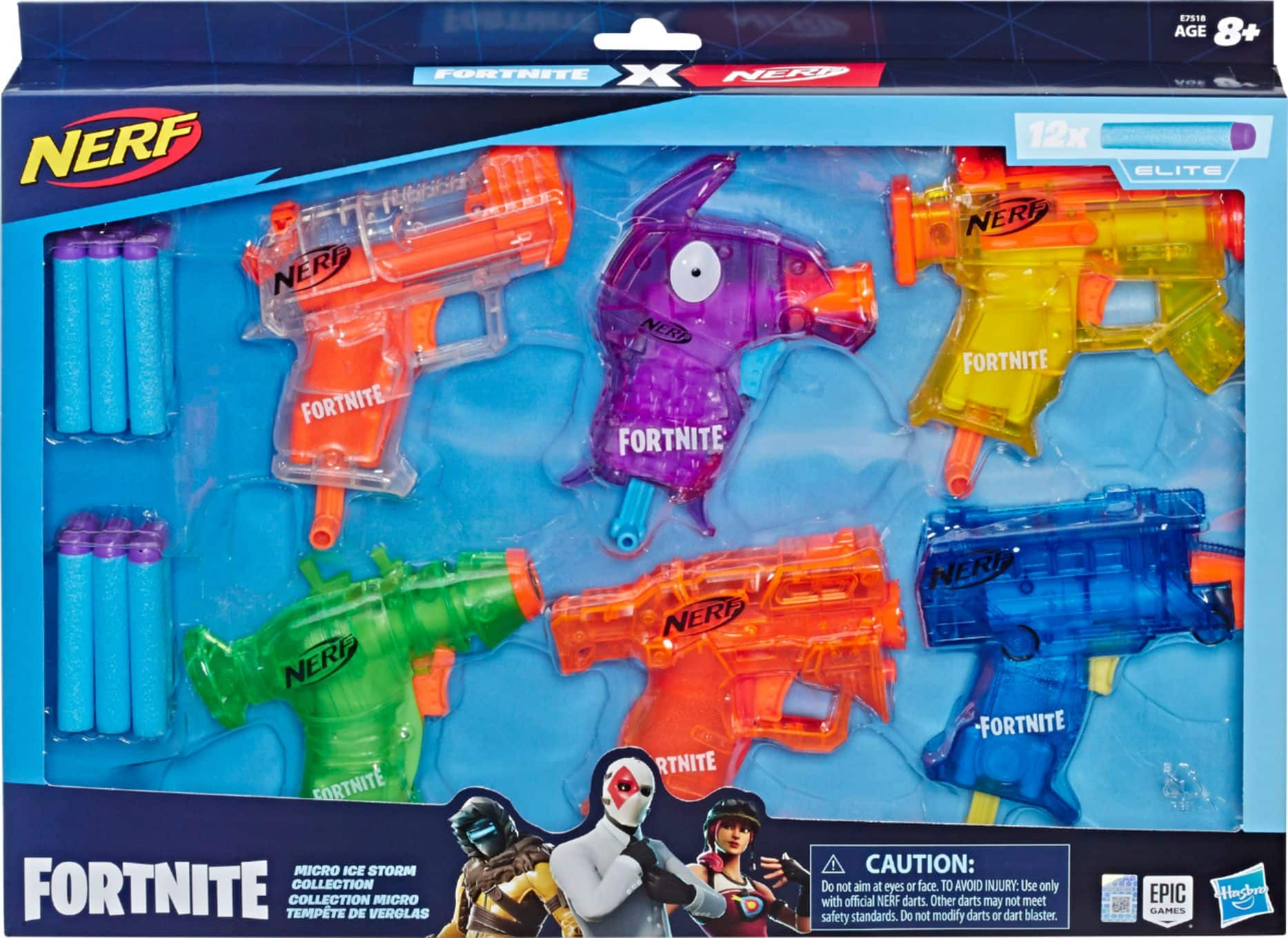 In de omgeving van afstuderen Moment Nerf Fortnite Micro Ice Storm Blasters Set E7518 - Best Buy