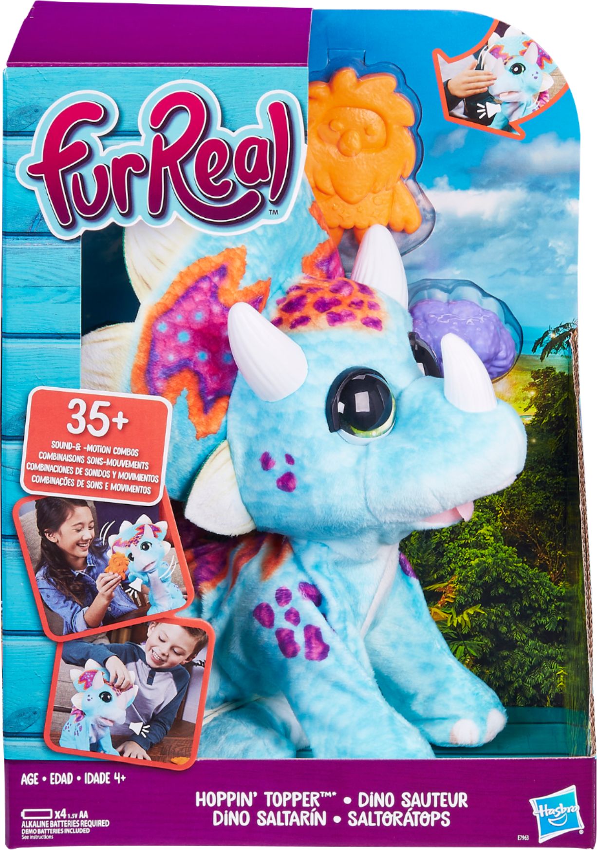 Angle View: furReal Hoppin' Topper Interactive Plush Pet Toy, for Kids Ages 4 and Up