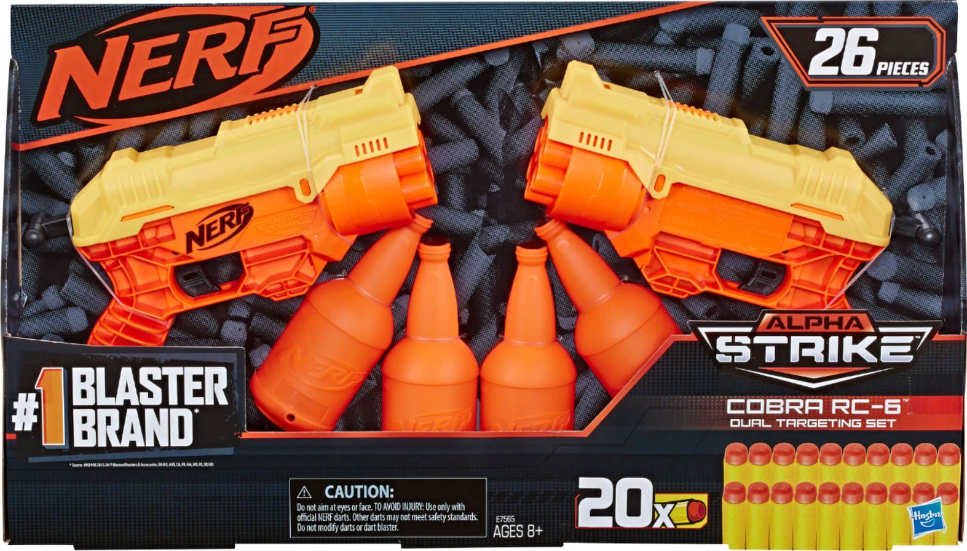 NERF Alpha Strike Cobra RC-6 Blaster and Target Set 