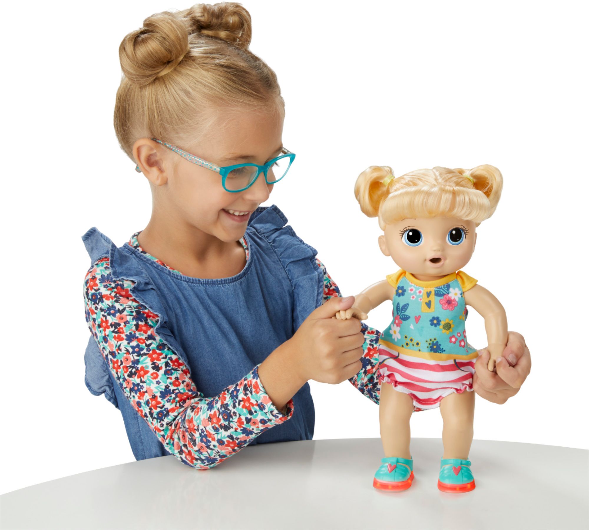Baby Alive Plays And Giggles Blonde Baby Doll Talking New 