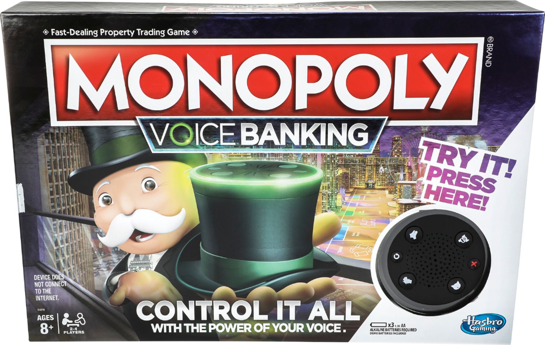 Hasbro - Monopoly Voice Banking Electronic Family Board Game - Multi