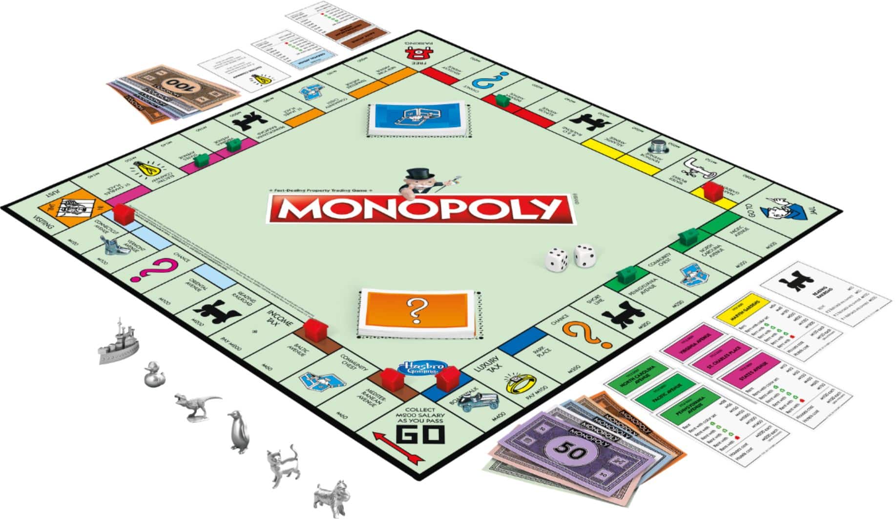 Front. Hasbro - Monopoly Classic Board Game.