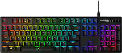 HyperX - Alloy Origins Full-size Wired Mechanical Red Switch Gaming Keyboard with RGB Back Lighting - Black - Front_Zoom
