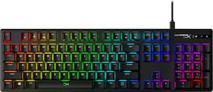 HyperX - Alloy Origins Full-size Wired Mechanical Red Switch Gaming Keyboard with RGB Back Lighting - Black