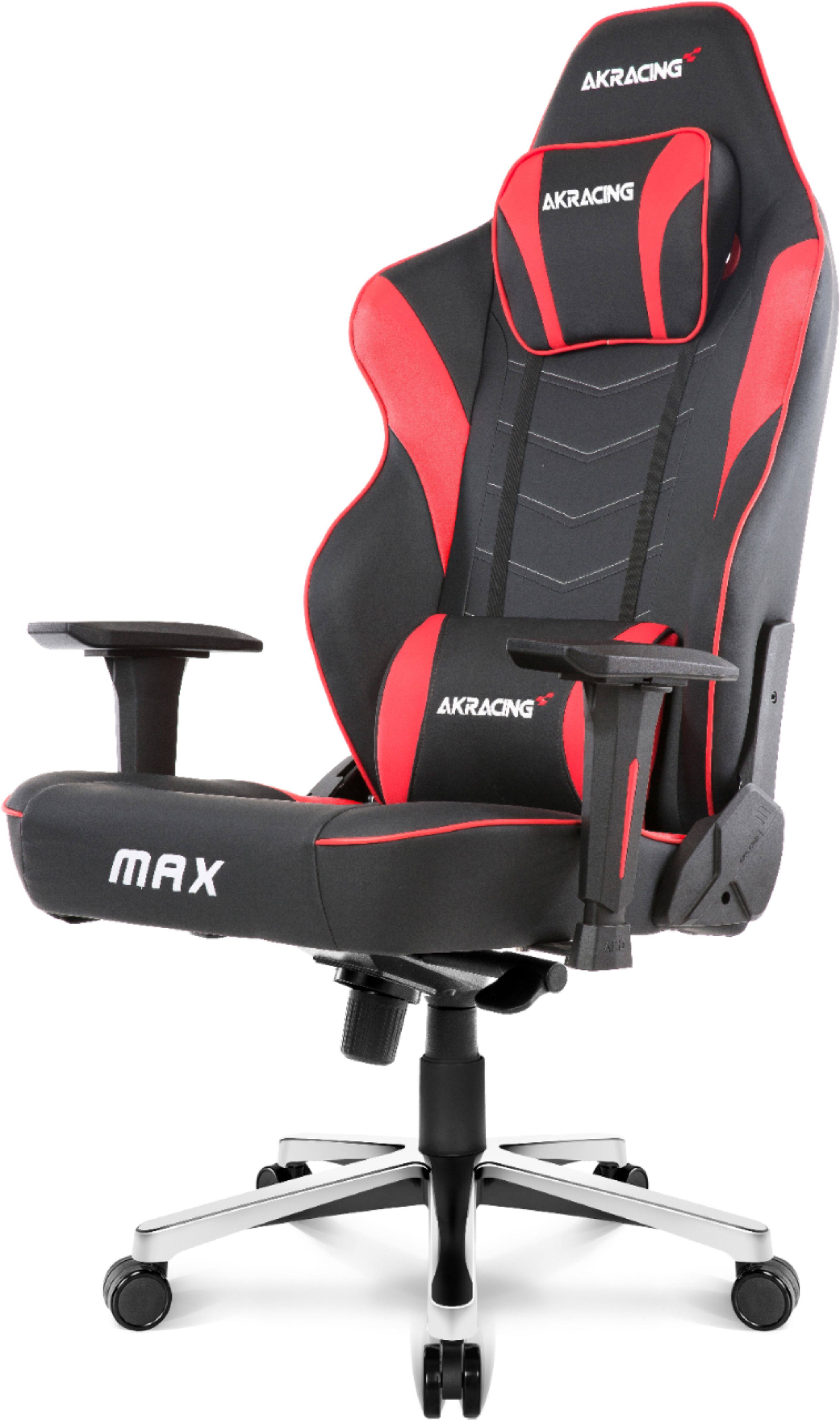 Left. AKRacing - Masters Series Max XXL Gaming Chair - Black/Red.