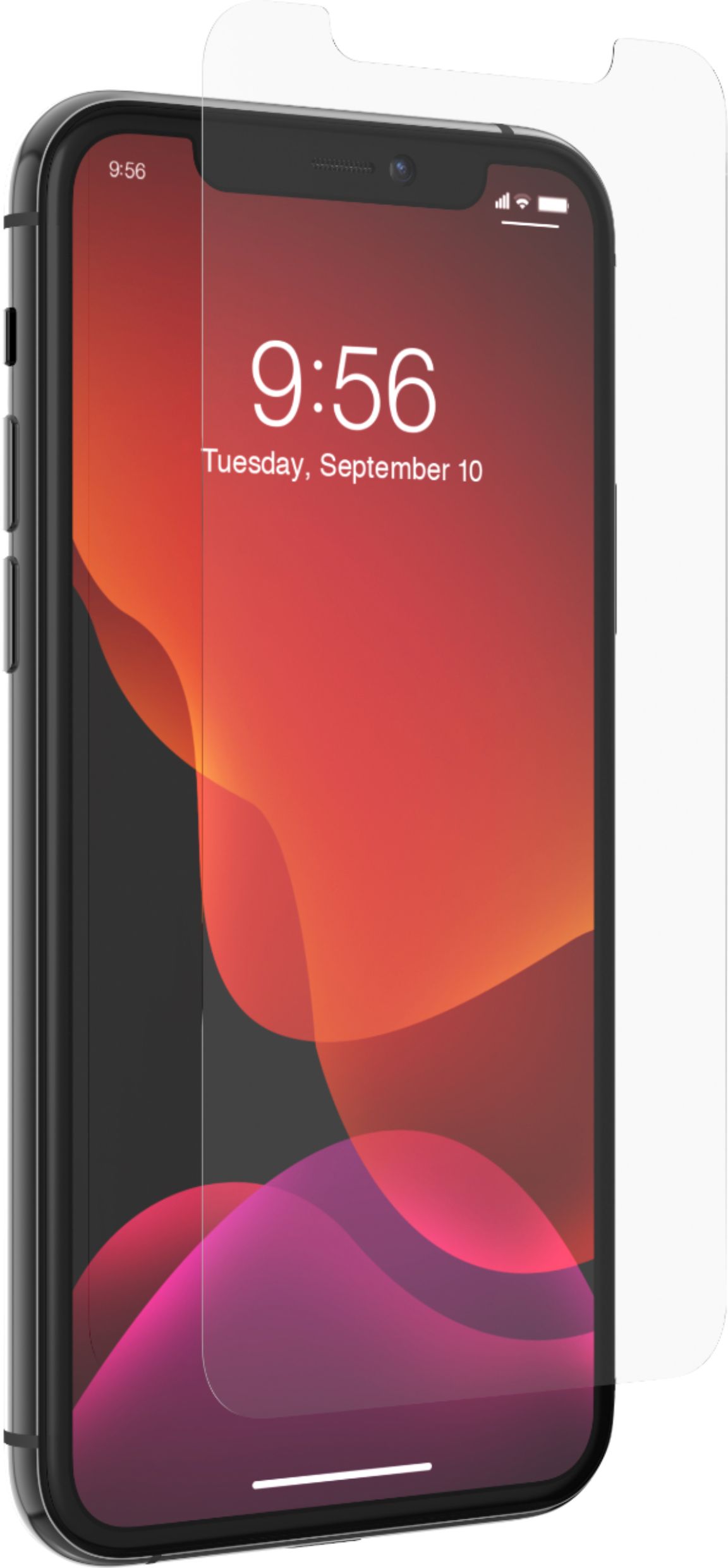Angle View: ZAGG - InvisibleShield® Glass Elite Screen Protector for Apple iPhone 11 Pro, X and XS - Clear