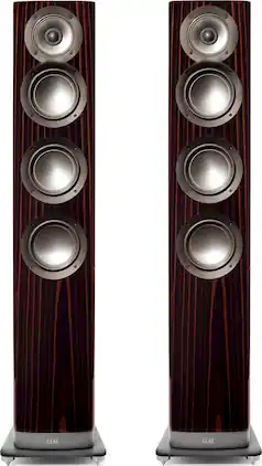 ELAC - Navis 5-1/4" Powered Wireless 3-Way Floor Speaker (Each) - Gloss Ebony Emara