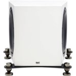 Front Zoom. ELAC - Adante Dual 12" 1200W Powered Subwoofer - Gloss White.