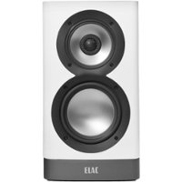 ELAC - Navis 5-1/4" Powered Wireless 3-Way Bookshelf Speakers (Pair) - Gloss White - Front_Zoom