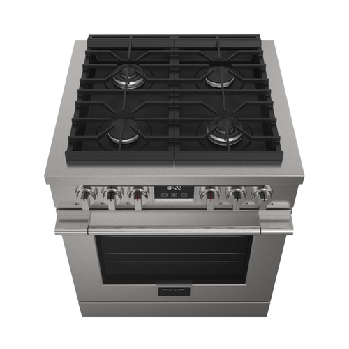 Fulgor Milano - 400 Series 4.4 Cu. Ft. Freestanding Gas Convection Range - Stainless steel