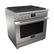 Left. Fulgor Milano - 5.7 Cu. Ft. Freestanding Dual Fuel True Convection Range with Self-Cleaning - Stainless steel.