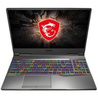 MSI - GP65 9SE 15.6" Gaming Laptop - Intel Core i7 - 16GB Memory - NVIDIA GeForce RTX 2060 - 512GB Solid State Drive - Aluminum Black - Front_Zoom