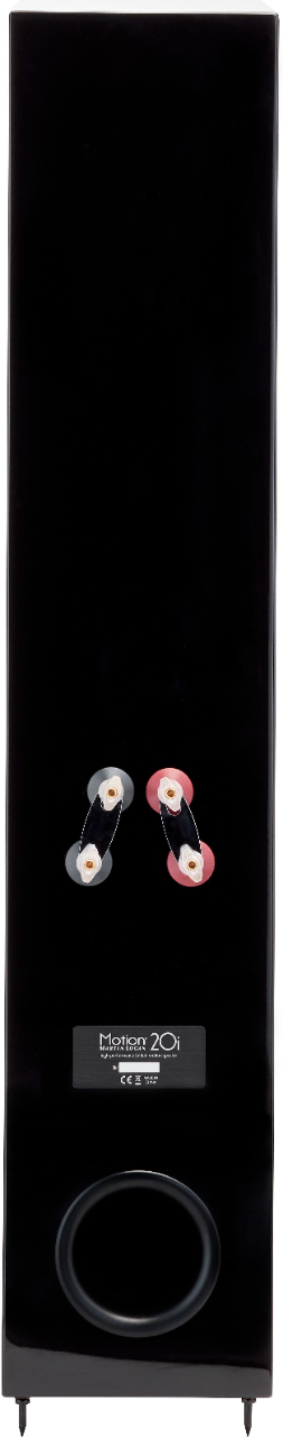 Back View: MartinLogan - Motion Dual 5-1/2" Passive 2.5-Way Floor Speaker (Each) - Gloss Black