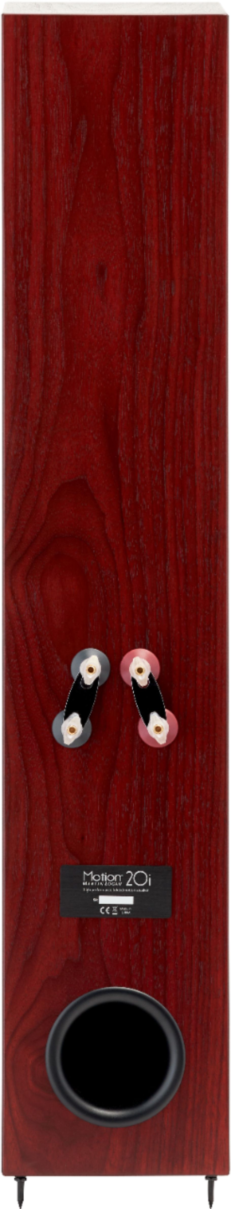 Back View: MartinLogan - Motion 6-1/2" Passive 2-Way Floorstanding Speaker (Each) - Red Walnut
