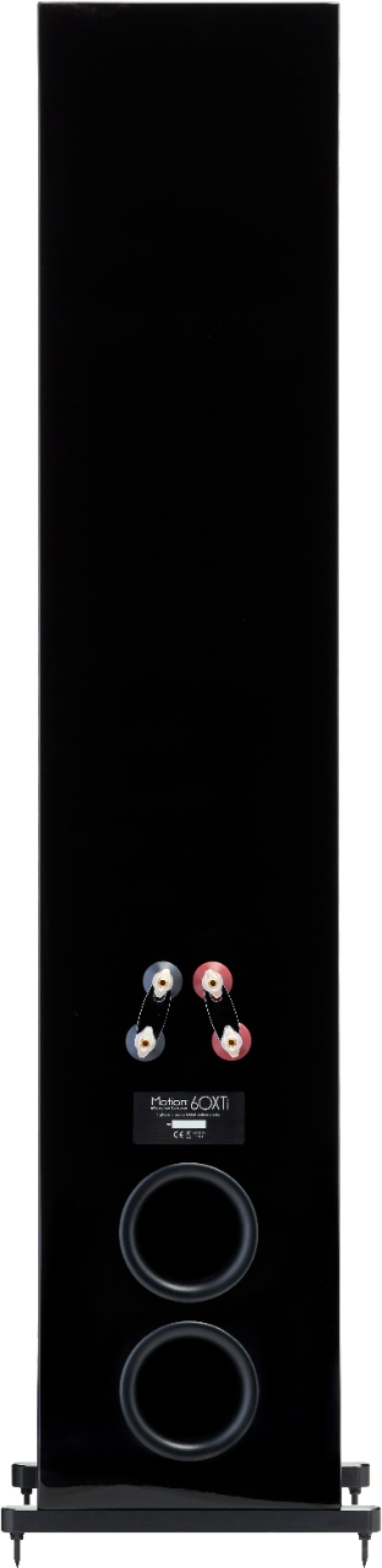 Back View: MartinLogan - Motion Dual 8" Passive 2.5-Way Floor Speaker (Each) - Gloss Black