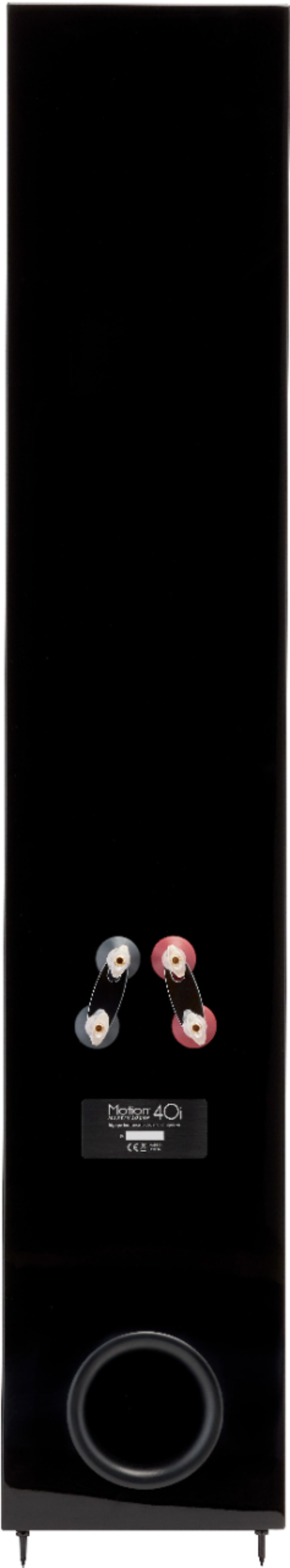 Back View: MartinLogan - Motion Dual 6-1/2" Passive 2.5-Way Floor Speaker (Each) - Gloss Black