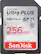 Front. SanDisk - Ultra Plus 256GB SDXC UHS-I Memory Card - Black.