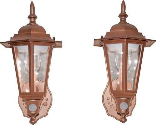 MAXSA Innovations - Motion-Activated LED Wall Sconce (2-Pack) - Bronze