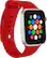 Angle. Modal™ - Silicone Band for Apple Watch 42, 44, 45mm (Series 1-8) and Apple Watch Ultra 49mm - Candy Apple Red.