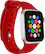 Angle. Modal™ - Silicone Band for Apple Watch 38mm, 40mm, 41mm and Apple Watch Series 8 41mm - Candy Apple Red.
