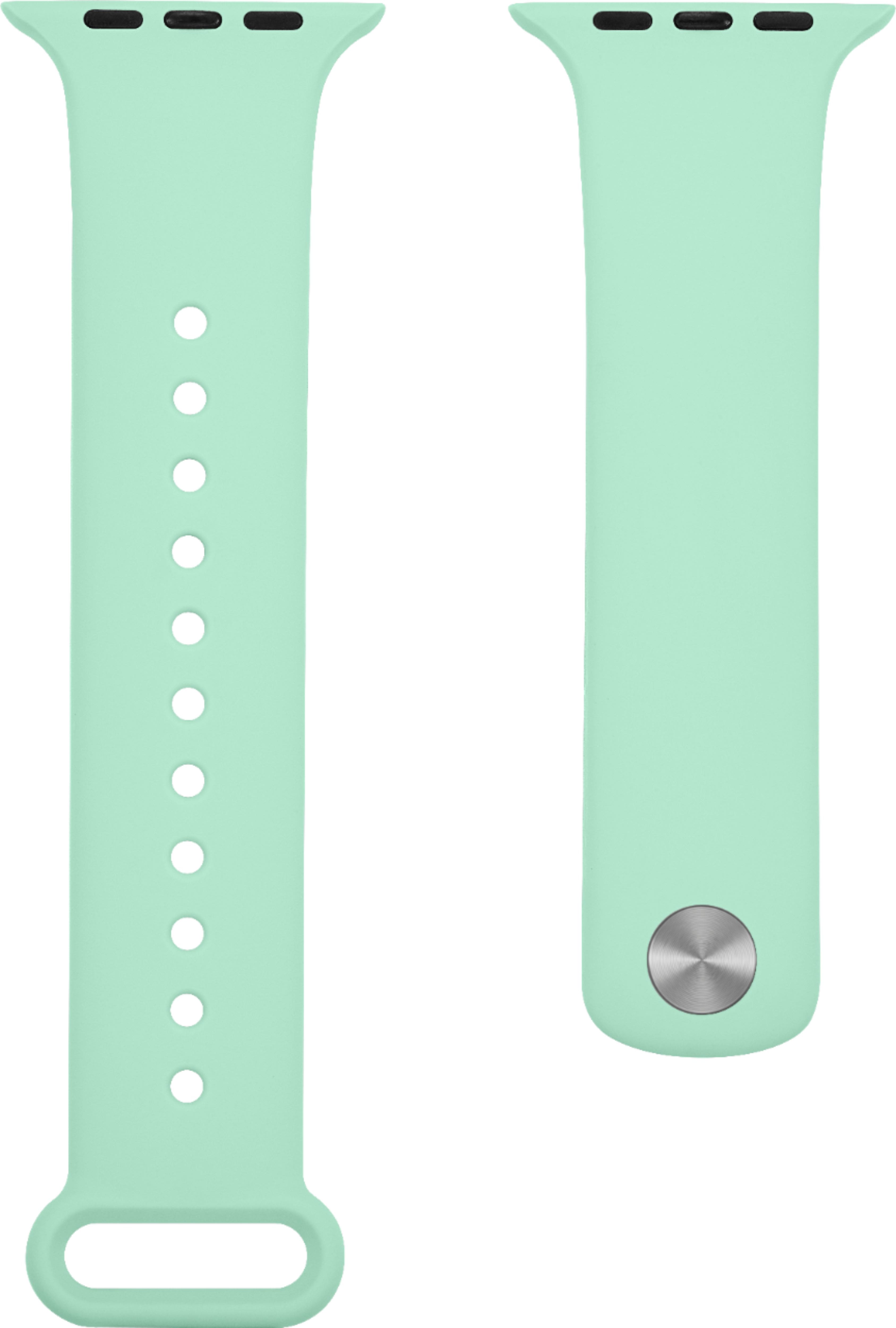 Alt View 11. Modal™ - Silicone Band for Apple Watch 42, 44, 45mm (Series 1-8) and Apple Watch Ultra 49mm - Mint Green.