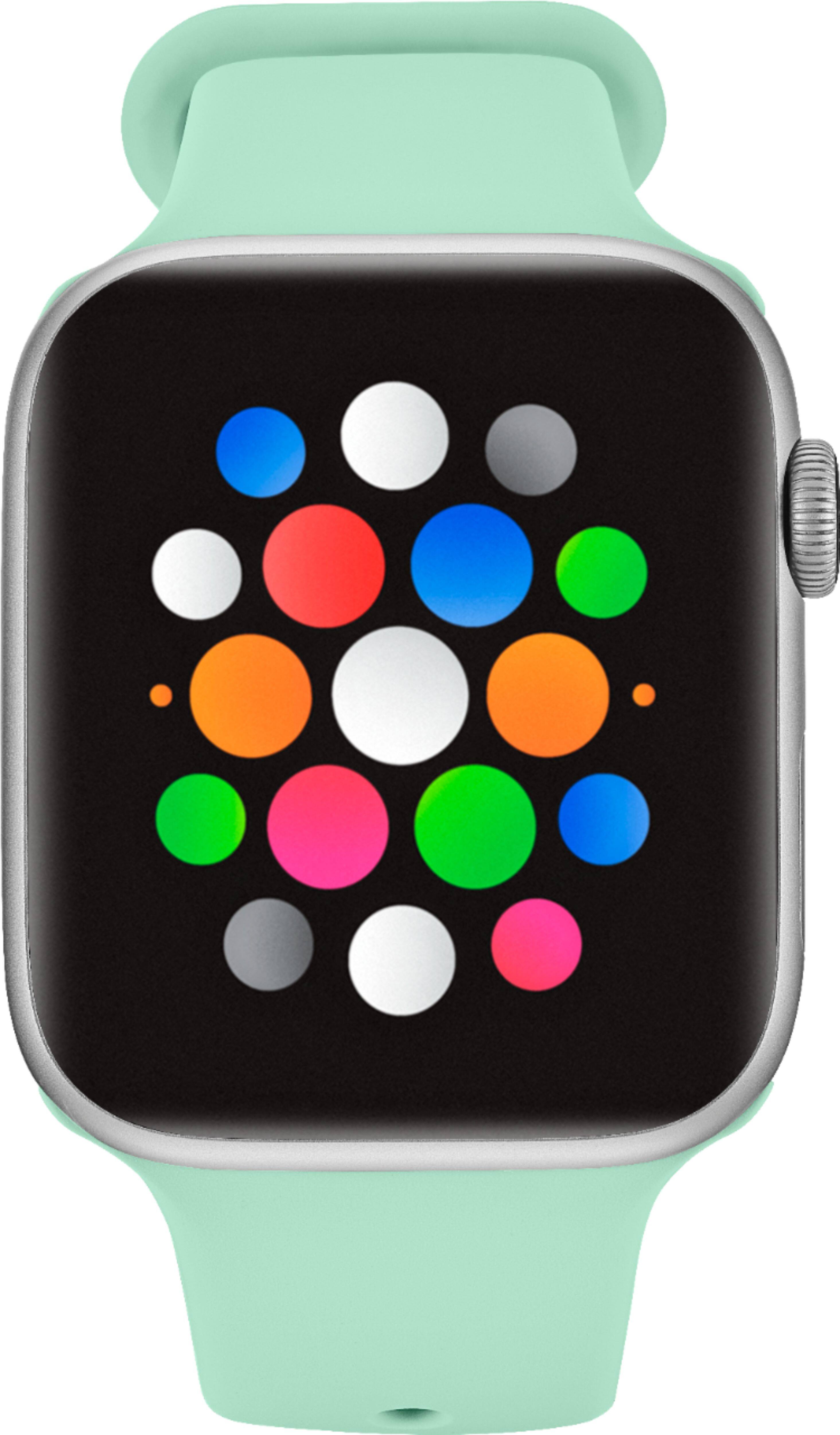 Alt View 13. Modal™ - Silicone Band for Apple Watch 42, 44, 45mm (Series 1-8) and Apple Watch Ultra 49mm - Mint Green.