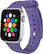 Left. Modal™ - Silicone Band for Apple Watch 42, 44, 45mm (Series 1-8) and Apple Watch Ultra 49mm - Ultra Violet.